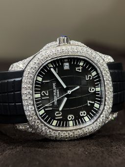 Đồng Hồ Patek philippe Aquanuat 5167 Custom Diamond Moisante - Kim Cương Tự Nhiên Rep 1:1