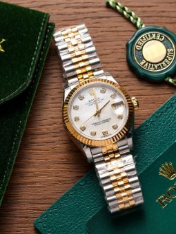 Đồng Hồ: Rolex Datejust 31mm 278273 Bọc Vàng Mặt Số Khảm Trai