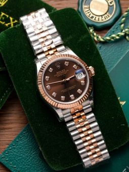 Đồng Hồ: Rolex Datejust 31mm 278271 Bọc Vàng Hồng Mặt Chocolate