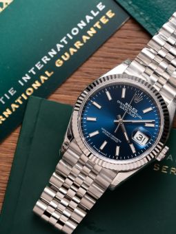 Đồng Hồ: Rolex Datejust 126234 36mm Mặt Số Xanh Blue