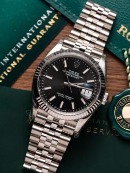 Đồng Hồ: Rolex Datejust 126234 36mm Mặt Số Đen 