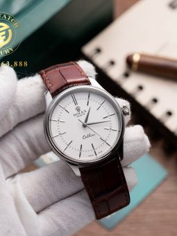 Đồng Hồ: Rolex Cellini 39mm Mặt Trắng Vỏ Trắng Rep Like Auth