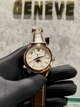 Đồng Hồ Patek philippe 5205r Rose Gold White Siêu Cấp Thụy Sĩ  Máy  Caliber  1:1 