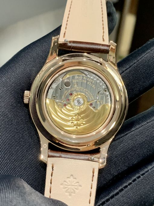 Đồng Hồ Patek philippe 5205r Rose Gold White Siêu Cấp Thụy Sĩ  Máy  Caliber  1:1 