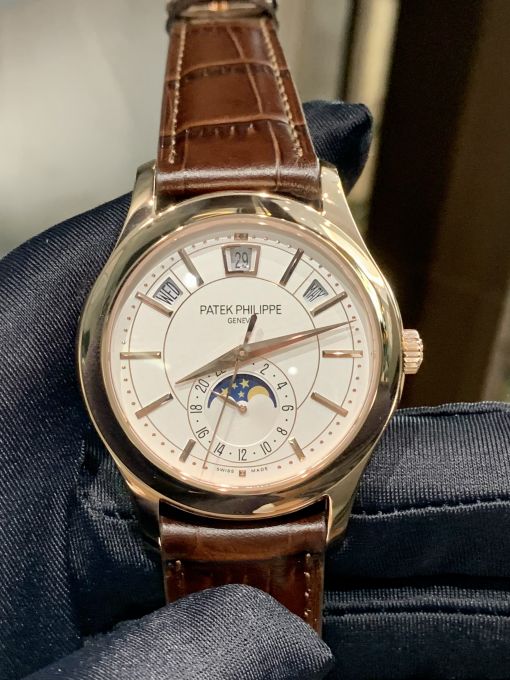 Đồng Hồ Patek philippe 5205r Rose Gold White Siêu Cấp Thụy Sĩ  Máy  Caliber  1:1 