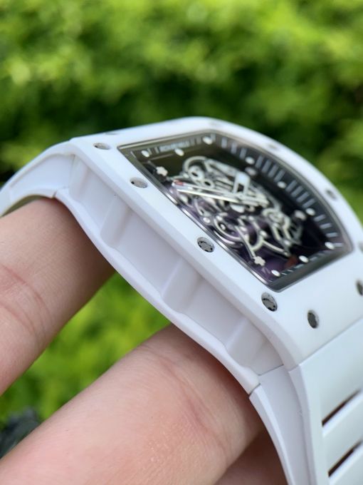 Richard Mille 055 Bubba Watson White Ceramic Replica 1:1 Thụy Sĩ . ( Tiêu Chuẩn like Auth ) 