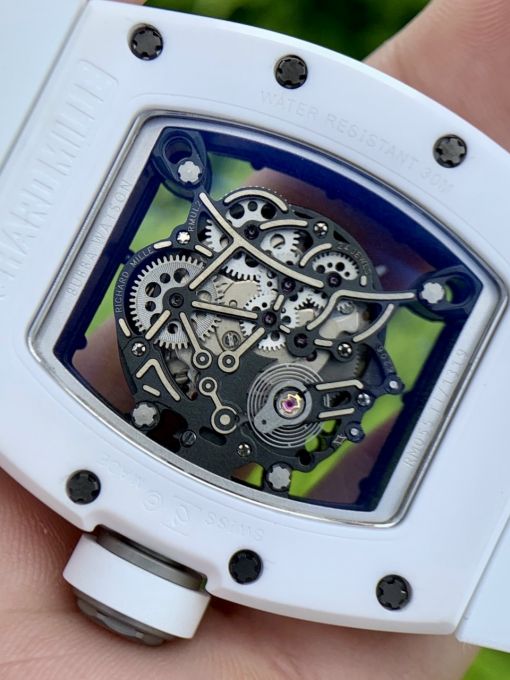 Richard Mille 055 Bubba Watson White Ceramic Replica 1:1 Thụy Sĩ . ( Tiêu Chuẩn like Auth ) 