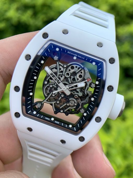 Richard Mille 055 Bubba Watson White Ceramic Replica 1:1 Thụy Sĩ . ( Tiêu Chuẩn like Auth ) 