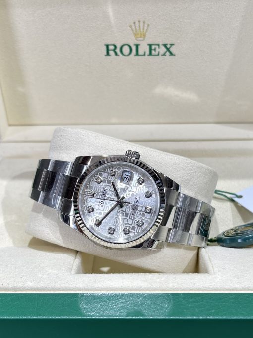 Đồng Hồ: ROLEX DATEJUST 126234 Like Auth 1:1 Mặt Vi Tính Trắng