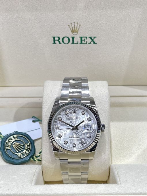 Đồng Hồ: ROLEX DATEJUST 126234 Like Auth 1:1 Mặt Vi Tính Trắng