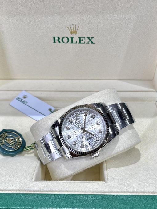 Đồng Hồ: ROLEX DATEJUST 126234 Like Auth 1:1 Mặt Vi Tính Trắng