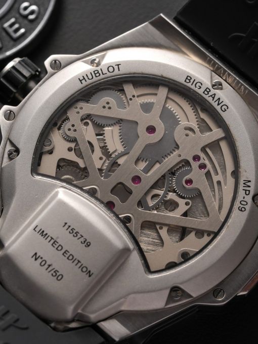 Đồng Hồ: Hublot BigBang MP-09 Tourbillon Bi-Axis 909.NX.1120.RX Vỏ Đính Đá Rep 1:1