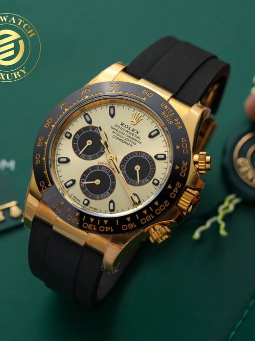 Đồng Hồ: Rolex Daytona 116518 Mạ Vàng Yellow Gold 40mm Rep 1:1