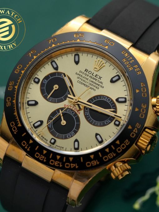 Đồng Hồ: Rolex Daytona 116518 Mạ Vàng Yellow Gold 40mm Rep 1:1