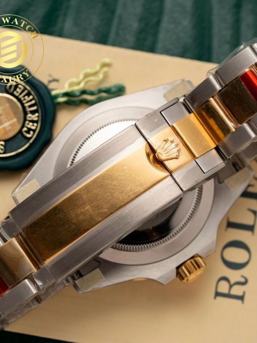 Đồng Hồ: Rolex Submarier 40mm demi gold mặt số xanh navy rep 1:1 