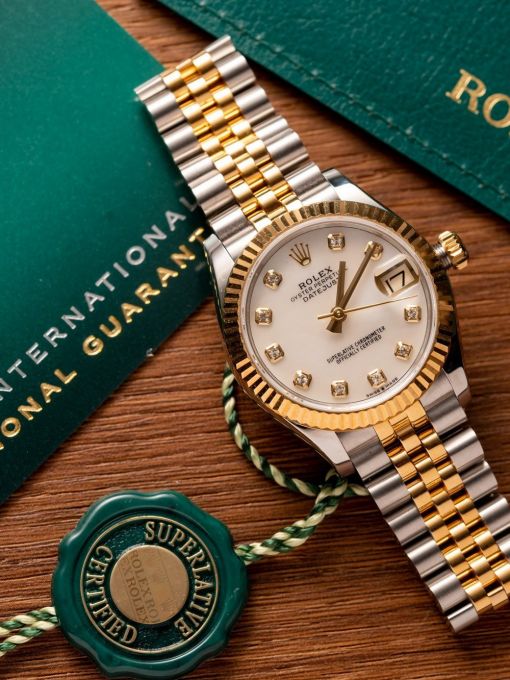 Đồng Hồ: Rolex Datejust 31mm 278273 Demi Vàng Mặt Số Khảm Trai