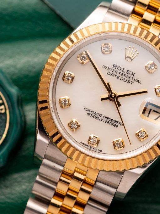 Đồng Hồ: Rolex Datejust 31mm 278273 Demi Vàng Mặt Số Khảm Trai