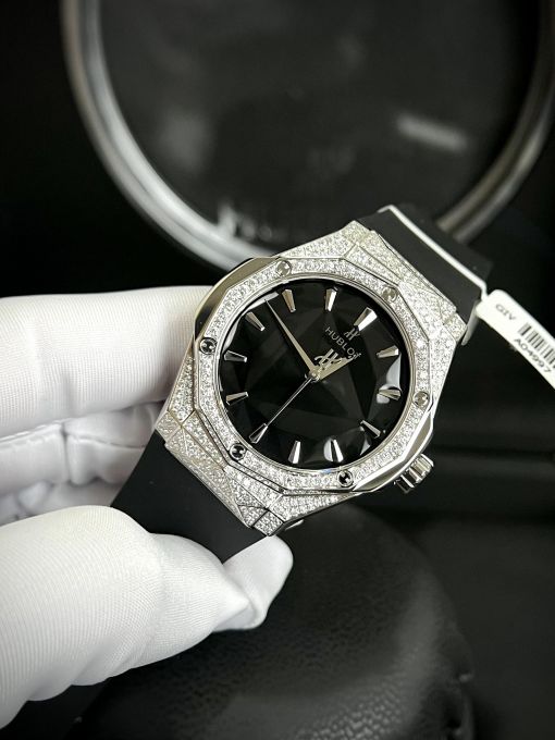 Đồng Hồ Hublot Orlinski Độ Kim Cương Moissanite Bản Like Auth 1:1