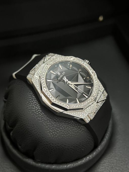 Đồng Hồ Hublot Orlinski Độ Kim Cương Moissanite Bản Like Auth 1:1