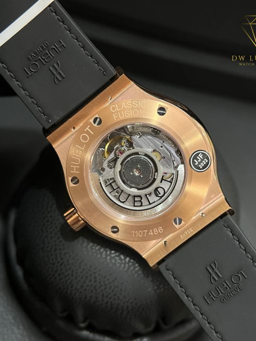 Đồng Hồ HUBLOT Classic Fusion 42mm King Gold Đính Kim Cương Moisante Rep 1:1  