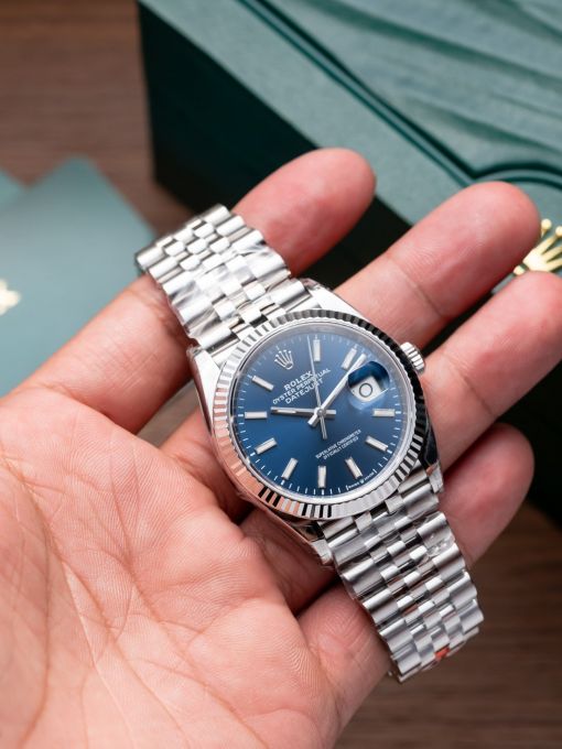 Đồng Hồ: Rolex Datejust 126234 36mm Mặt Số Xanh Blue