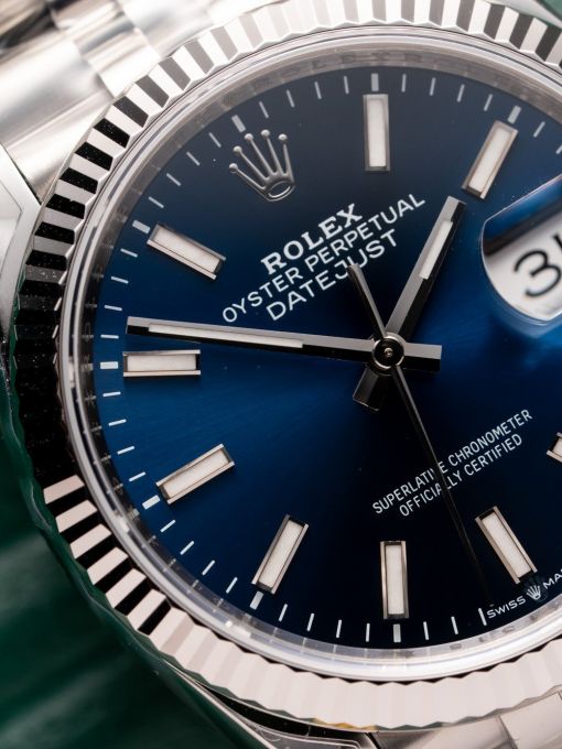 Đồng Hồ: Rolex Datejust 126234 36mm Mặt Số Xanh Blue