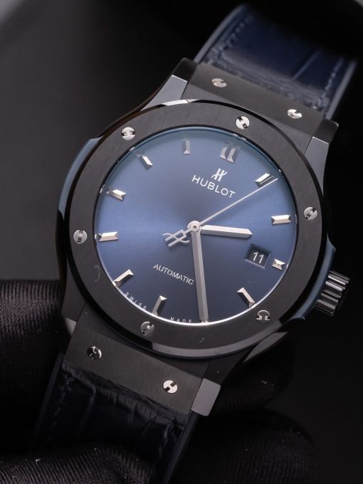 Hublot Classic Fusion Ceramic Blue 42MM Vỏ Ceramic Mặt Xanh Navy Rep 1:1