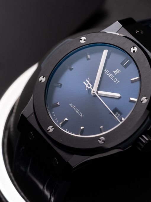 Hublot Classic Fusion Ceramic Blue 42MM Vỏ Ceramic Mặt Xanh Navy Rep 1:1