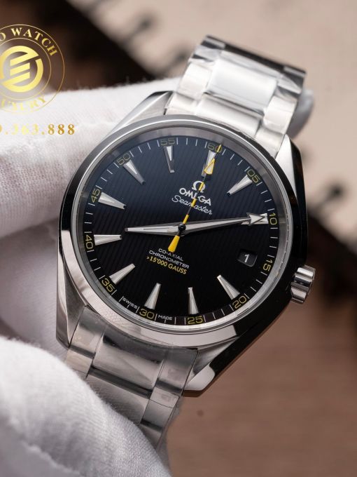 Đồng Hồ: Omega Seamaster Aqua-Terra 41MM Vỏ Trắng Mặt Đen Navy VS Factory Rep 1:1