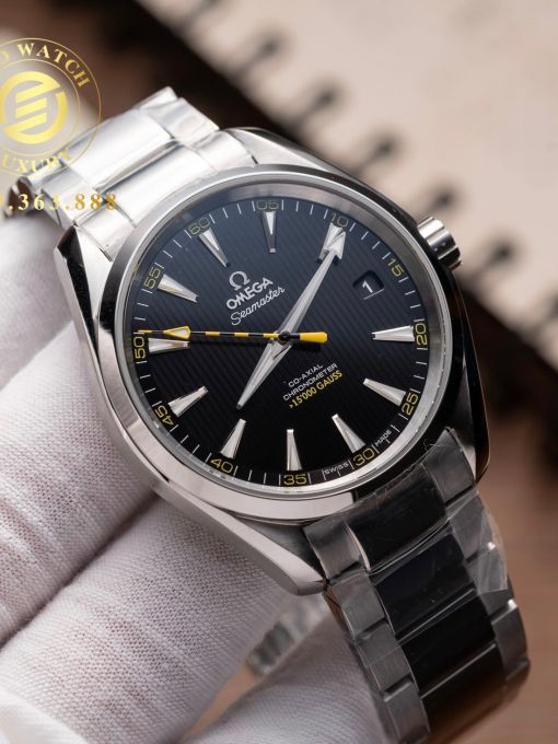 Đồng Hồ: Omega Seamaster Aqua-Terra 41MM Vỏ Trắng Mặt Đen Navy VS Factory Rep 1:1