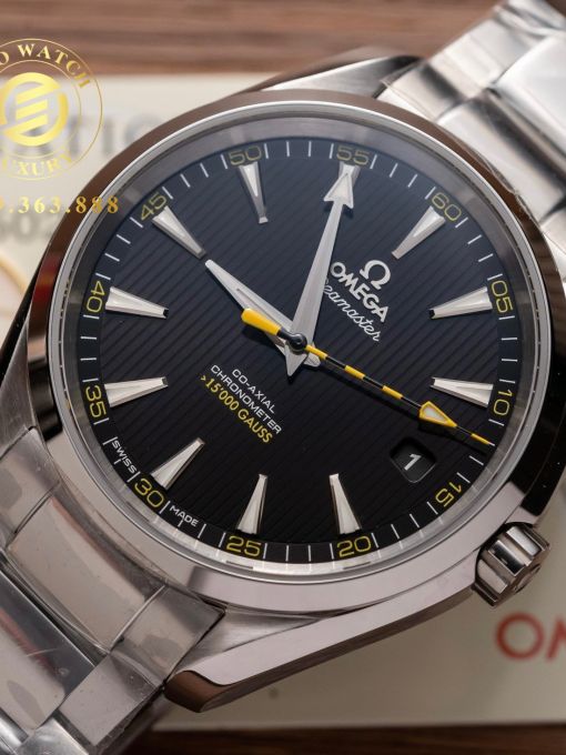 Đồng Hồ: Omega Seamaster Aqua-Terra 41MM Vỏ Trắng Mặt Đen Navy VS Factory Rep 1:1