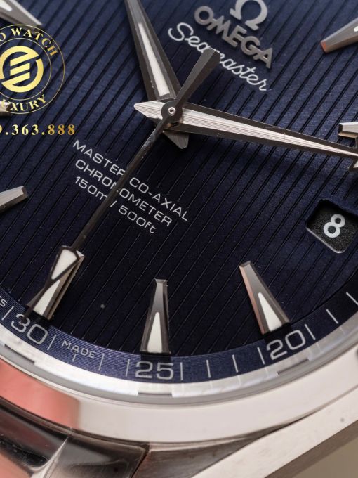 Đồng Hồ: Omega Seamaster Aqua-Terra 41MM Vỏ Trắng Mặt Xanh Navy VS Factory Rep 1:1