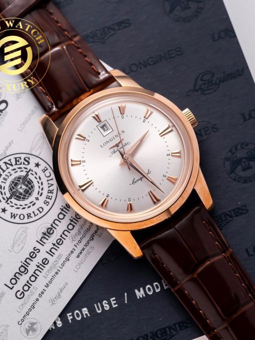 Đồng Hồ Longines Couquest Heritage 40mm Mạ Vàng Mặt Số Trắng Rep 1:1