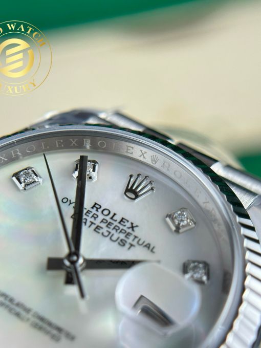 Đồng Hồ: Rolex Datejust 36mm mặt số khảm trai Rep 1:1