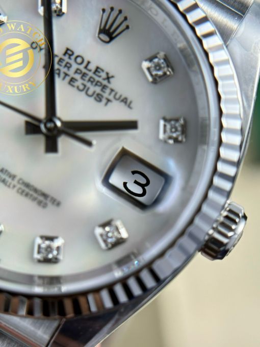 Đồng Hồ: Rolex Datejust 36mm mặt số khảm trai Rep 1:1