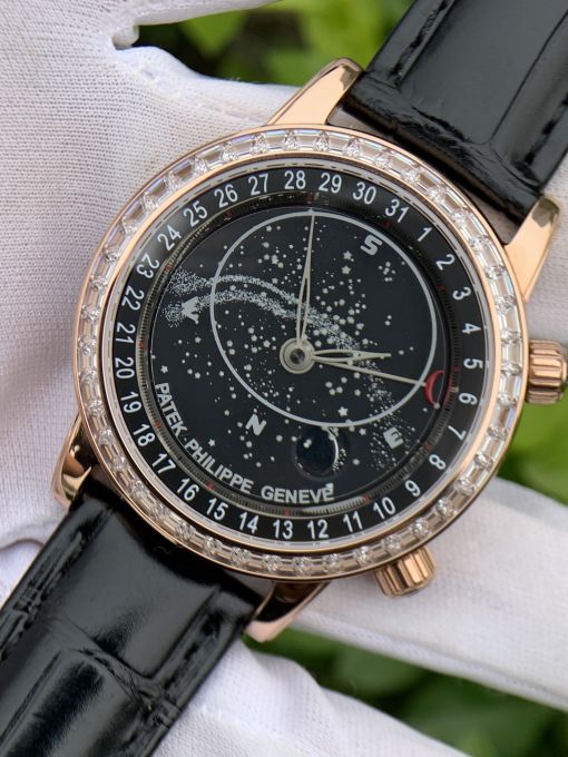 Đồng Hồ Patek Philippe Giải Ngân Hà Rose Gold 6104-r-001  Cao Cấp REPLICA 1:1 