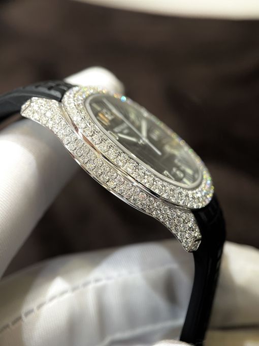 Đồng Hồ Patek philippe Aquanuat 5167 Custom Diamond Moisante - Kim Cương Tự Nhiên Rep 1:1