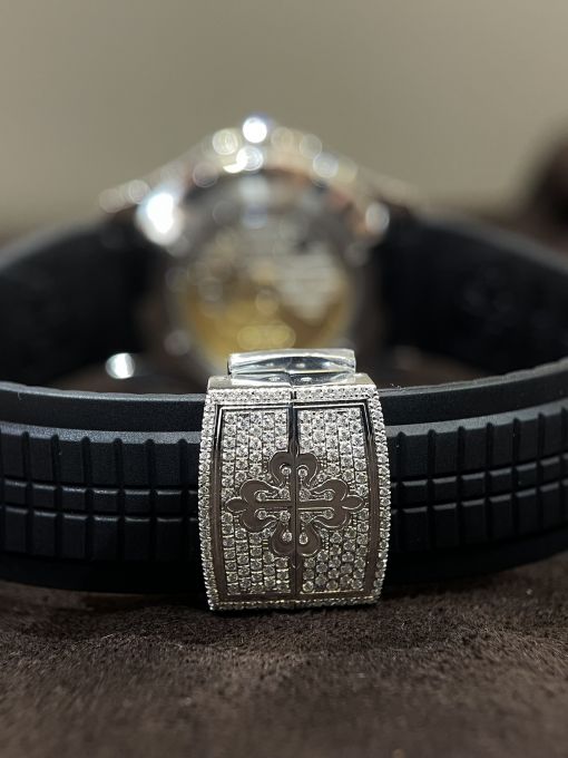 Đồng Hồ Patek philippe Aquanuat 5167 Custom Diamond Moisante - Kim Cương Tự Nhiên Rep 1:1