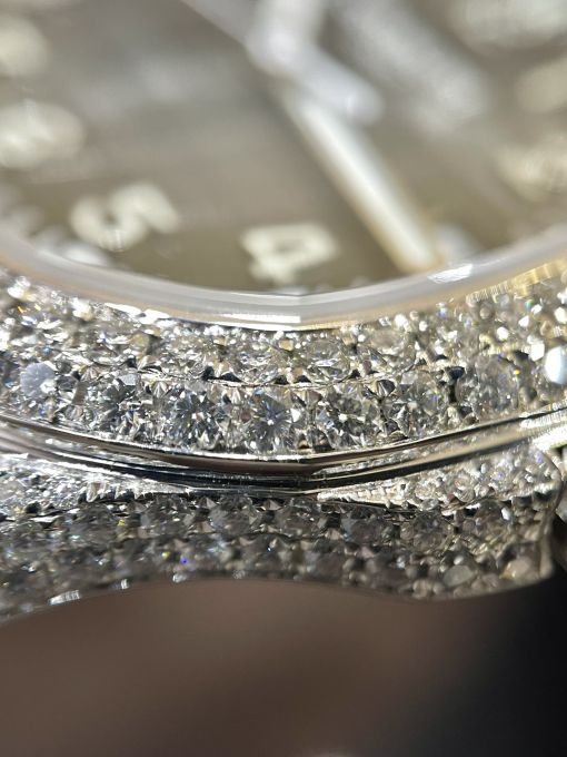 Đồng Hồ Patek philippe Aquanuat 5167 Custom Diamond Moisante - Kim Cương Tự Nhiên Rep 1:1