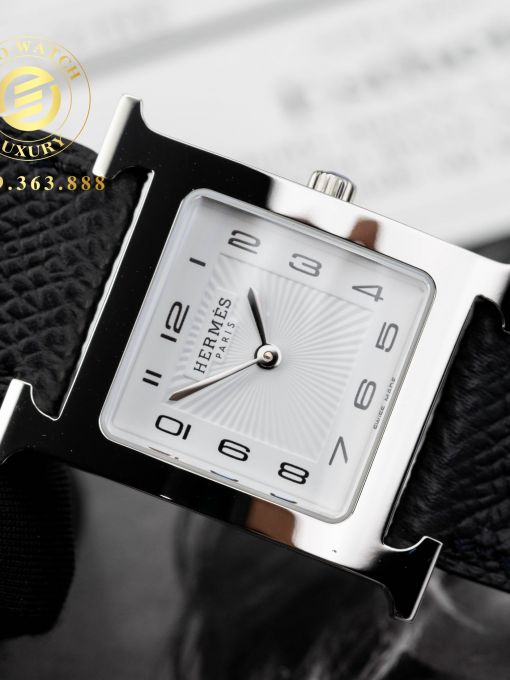 Đồng Hồ: Hermes H Hour Ladies 26MM Vỏ trắng Mặt Trắng Replica 1:1