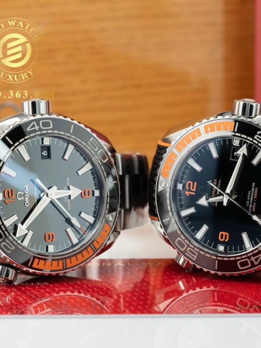 Đồng Hồ: Omega Seamaster Planet Ocean 600M Co-Axial 43.5mm Bản Dây Cao Su Mặt Đen Rep 1:1