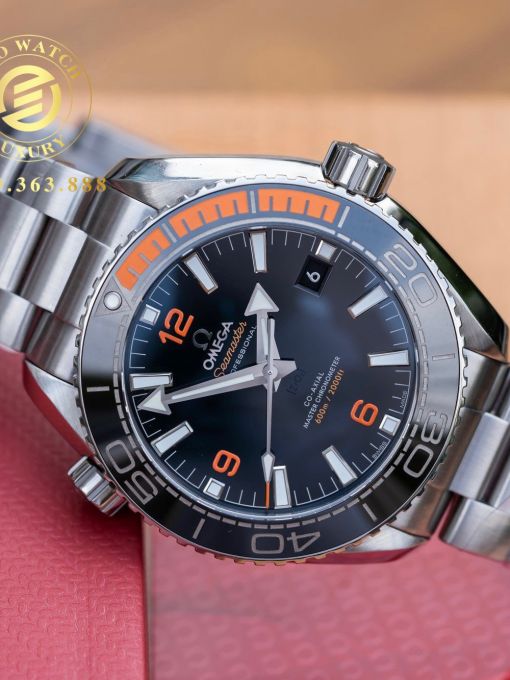 Đồng Hồ: Omega Seamaster Planet Ocean 600M Co-Axial 43.5mm Bản Dây Cao Su Mặt Đen Rep 1:1