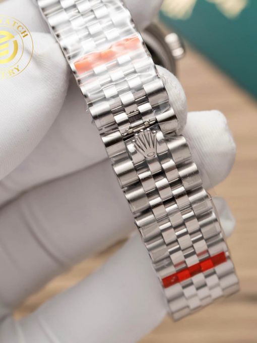 Đồng hồ Rolex Datejust Nữ 31mm Mặt Số Hồng Cọc Số La Mã Viền Băm Rep 1:1