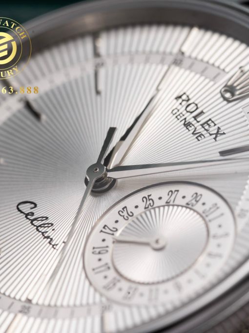 Đồng Hồ: Rolex Cellini 39mm Mặt Trắng Vỏ Trắng Rep 1:1