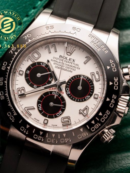 Đồng Hồ: Rolex Daytona 116519 Vỏ Trắng Mặt Trắng Panda 40mm 1:1