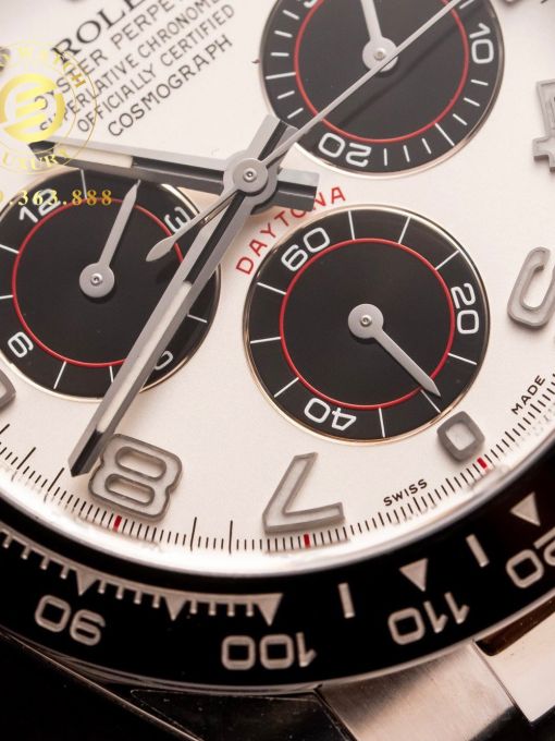 Đồng Hồ: Rolex Daytona 116519 Vỏ Trắng Mặt Trắng Panda 40mm 1:1