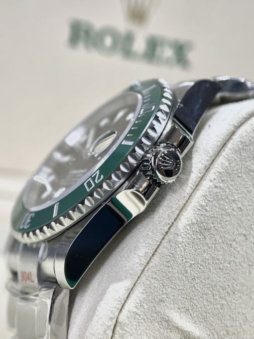 Đồng Hồ: ROLEX SUBMARINER 16610 Date 40mm Steel Green Bezel Black Dial Like Auth 1:1 