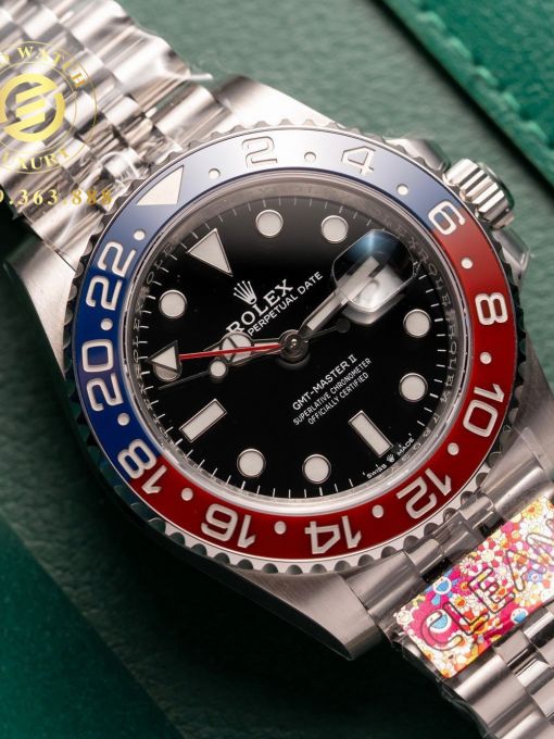 Đồng Hồ: Rolex GMT-Master II Pepsi 40mm Rep 1:1