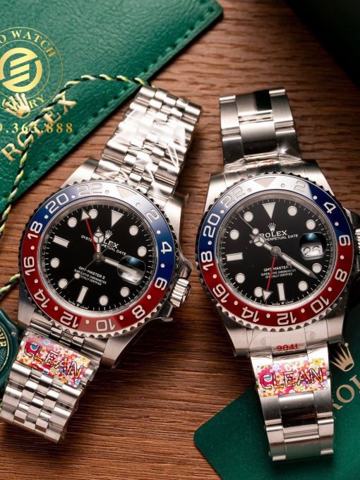 Đồng Hồ: Rolex GMT-Master II Pepsi 40mm Rep 1:1