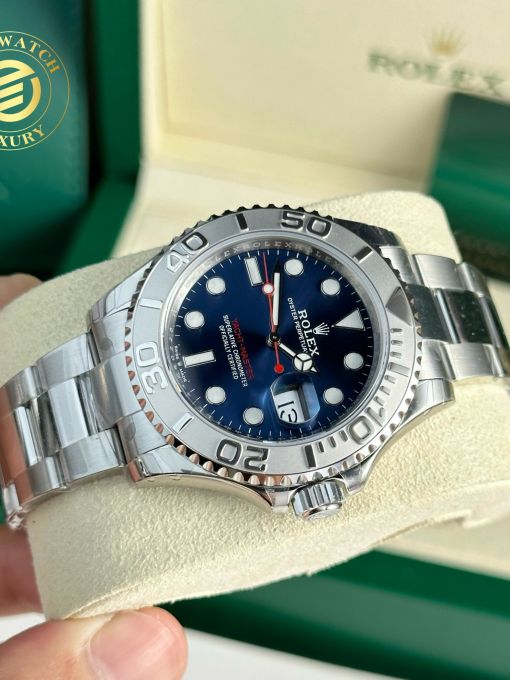 Đồng Hồ: Rolex Yacht Master 40mm mặt số xanh Rep 1:1